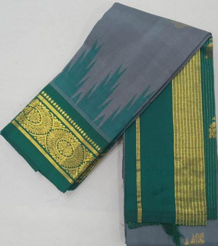 THIRUBHUVANAM HF ZARI SILK SAREE 550 MTS